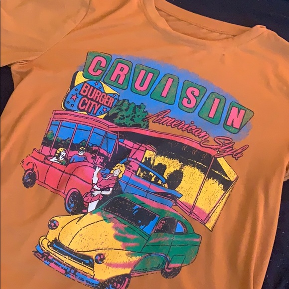 Orange “CRUISIN” Graphic T-Shirt - Picture 2 of 2